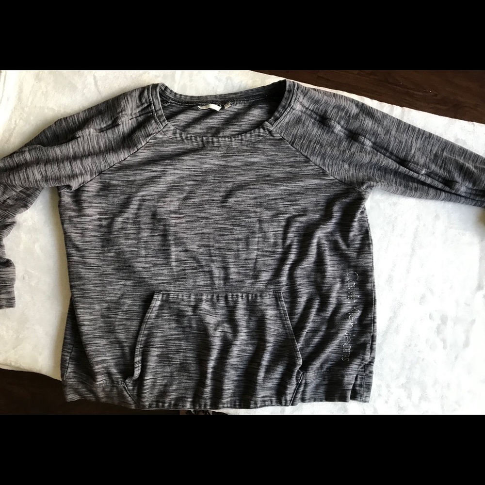 Calvin Klein long sleeve sweater top crystal bead